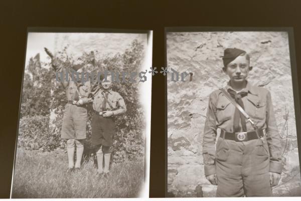 zwei alte Negative - Hitlerjugend - Pimpfe - Jungvolk